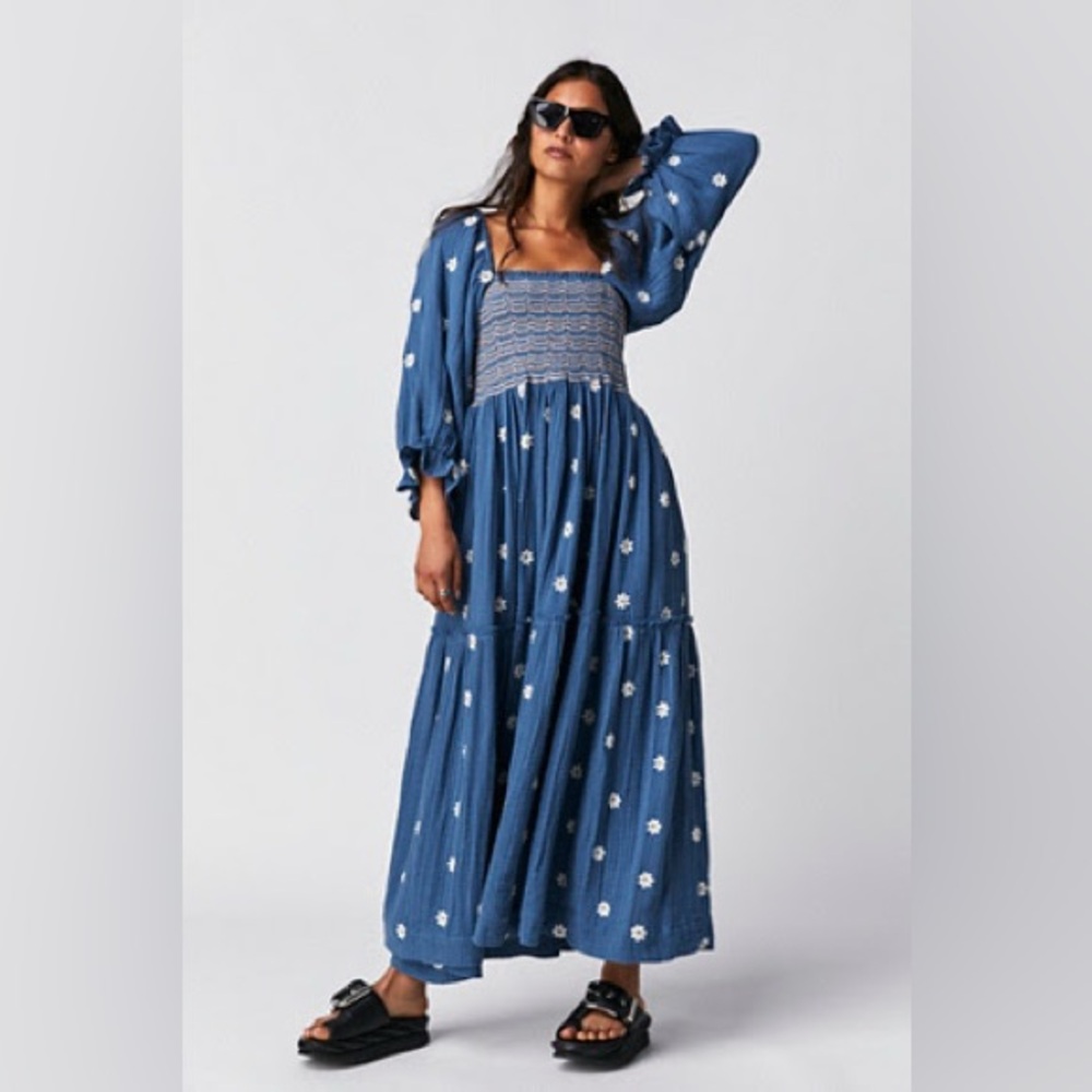 Free People Dahlia Embroidered Maxi Dress - Tags still on/never worn